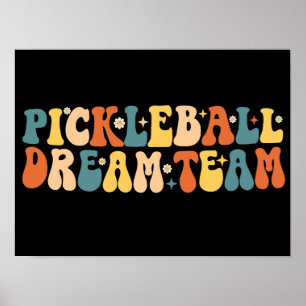 Affiche Équipe super de rêve de Pickleball
