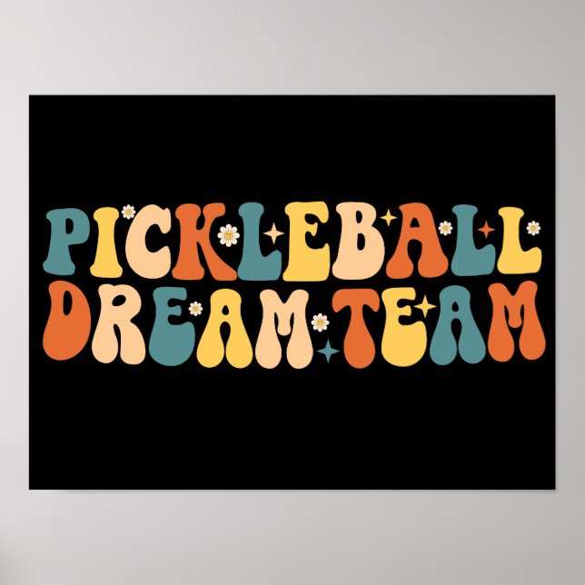 Affiche Équipe super de rêve de Pickleball (Devant)