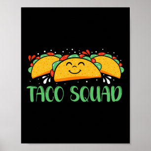 Affiche Équipe Taco Drôle Cinco De Mayo Hommes Et Femmes 