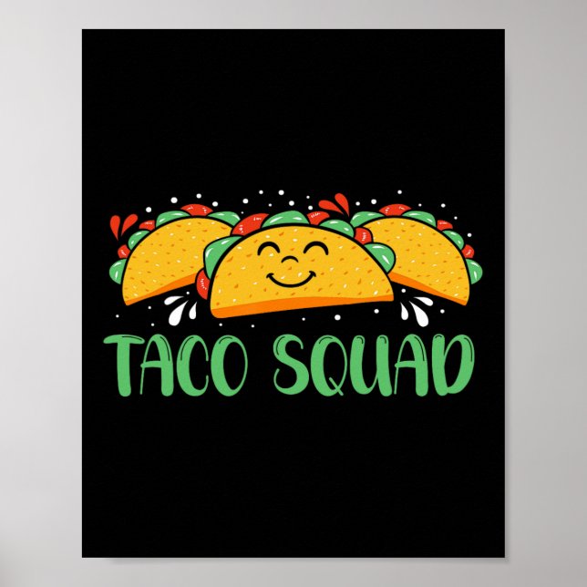 Affiche Équipe Taco Drôle Cinco De Mayo Hommes Et Femmes  (Devant)