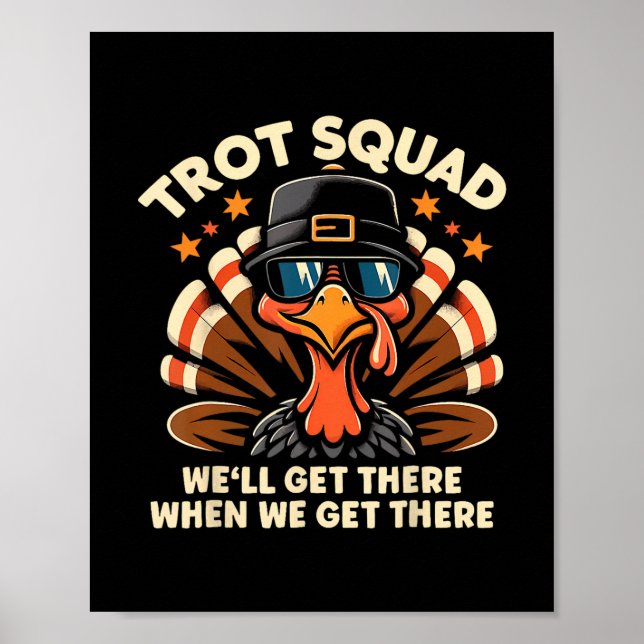 Affiche Équipe Trot On Y Arrivera Quand On Y Arrivera Turk (Devant)