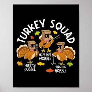 Affiche Équipe Turquie Escadron Slp Ot Pt Thérapie Automne