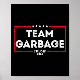 Affiche Équipe Vintage Garbyge Pour Trump 2025