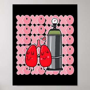 Affiche Équipe Xoxo Lung Squad thérapeute respiratoire inf