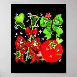 Affiche Équipement de crosse de Noël Équipe de joueur Colo