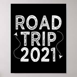 Affiche Équipement de vacances en famille pour un road tri
