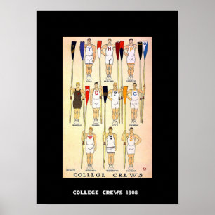 Affiche Équipes d'affiche vintage 1908