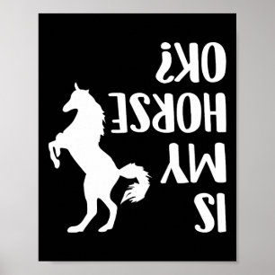 Affiche équitation Est Mon Cheval Ok Équestre Arabe Dressa