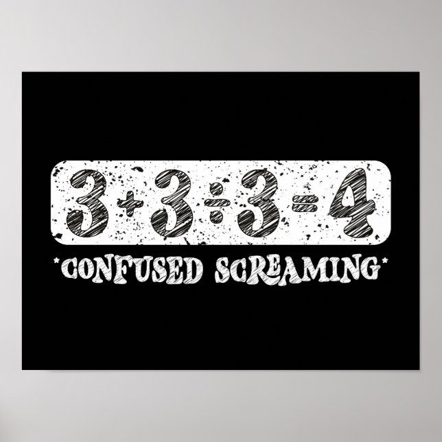 Affiche Équivalent de soustraction de division d'addition (Devant)