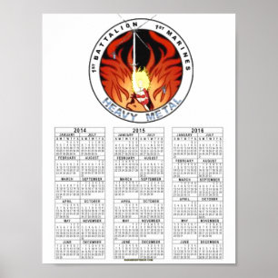 Affiche ęr Ă?res MARINES "MÉTAL LOURD " de BATAILLON