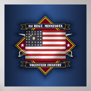 Affiche ęr Infanterie du Minnesota