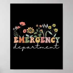Affiche Er Infirmière Service d'urgence Salle d'urgence Sa