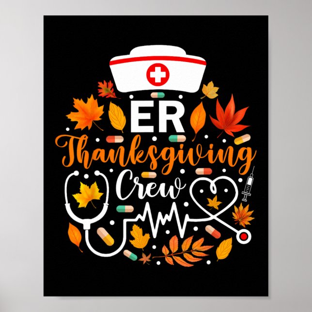 Affiche Er Thanksgiving Nurw Crew Thanksgiving Urgence (Devant)