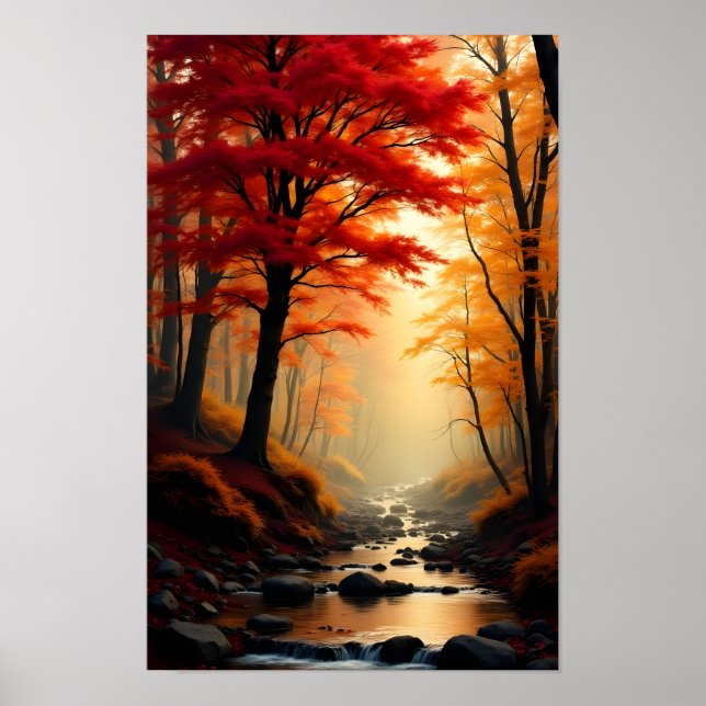 Affiche Érable Rouge Arbre (Devant)