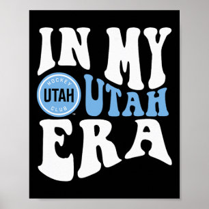 Affiche Ère du club de hockey de l'Utah Dark Heather offic