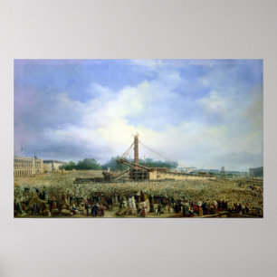 Affiche Erection de l'Obélisque de Louxor