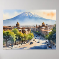 Erevan aquarelle