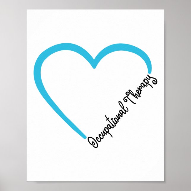 Affiche ergothérapeute ergothérapie Coeur (Devant)