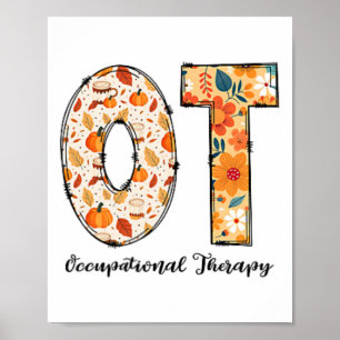 Affiche Ergothérapie automne Oto Ota Action de grâce