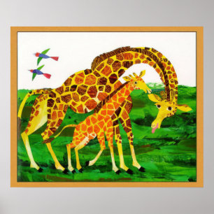 Affiche Eric Carle -  Girafe