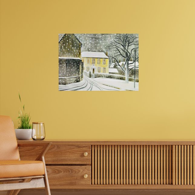 Affiche Eric Ravilious - chemin Hallstead en neige, (Salon 2)