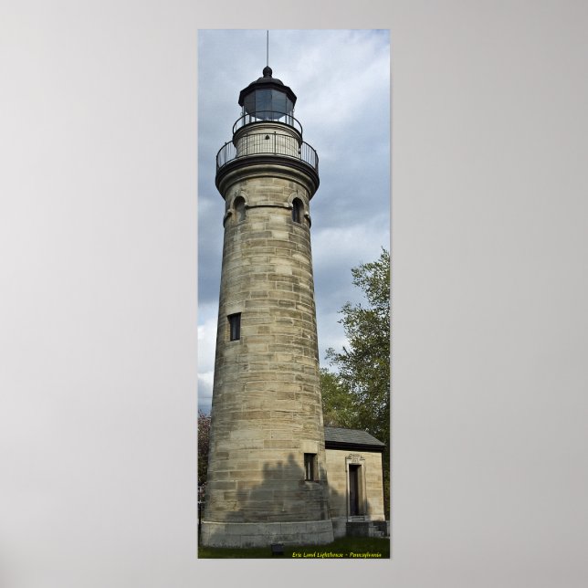 Affiche Erie Land Lighthouse - Pennsylvanie (Devant)
