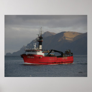 Affiche Erla N, Crab Boat in Dutch Harbor, Alaska