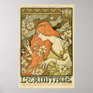 Affiche Ermitage Art nouveau