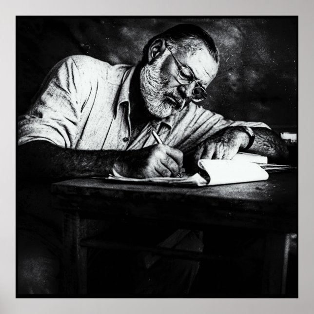 Affiche Ernest Hemingway au Kenya (Devant)