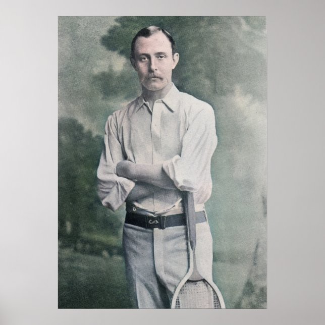 Affiche Ernest Renshaw - Joueur de tennis (Devant)