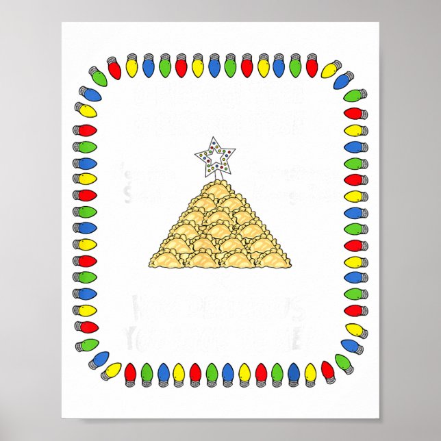 Affiche Erogi Christmas Tree _ Lish Holiday Lights Funny F (Devant)