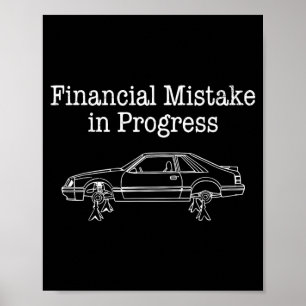Affiche Erreur financière en cours Mécanicien automobile d