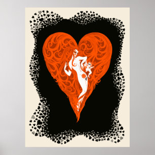Affiche Erté - Aces Suite, Heart