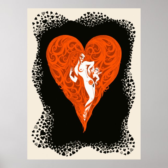 Affiche Erté - Aces Suite, Heart (Devant)