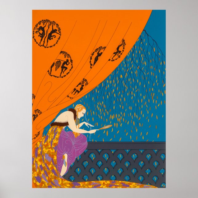 Affiche Erté - Automne (Devant)