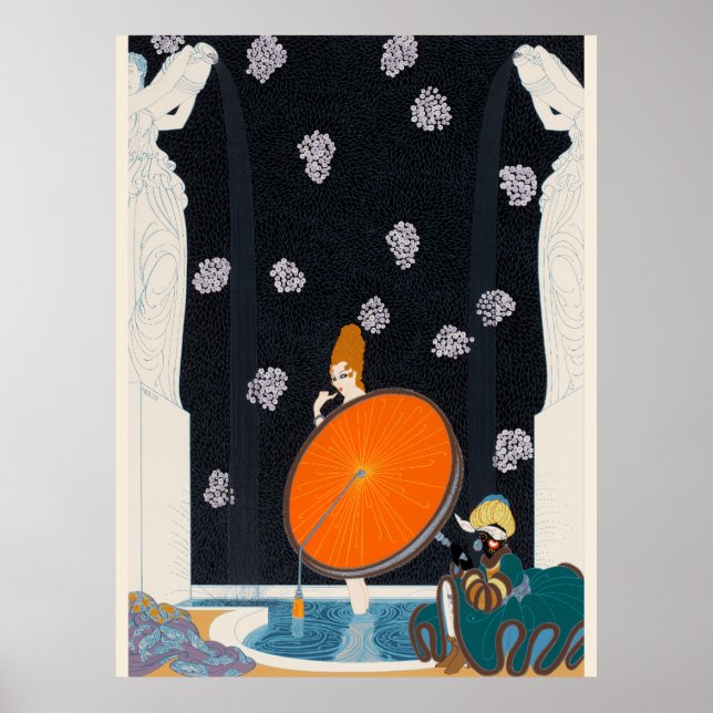 Affiche Erté - Bain de la marquise, 1980 (Devant)