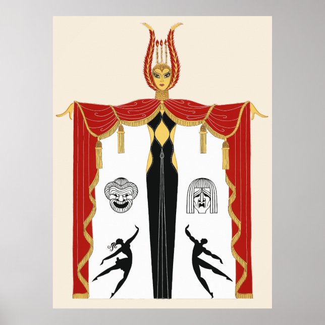 Affiche Erté - Broadway's in Fashion (Devant)