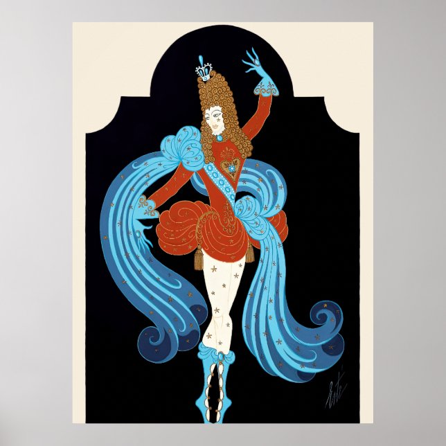 Affiche Erté - Costume Pour Le Prince Charming (Devant)