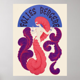 Affiche Erté - Folies Bergere