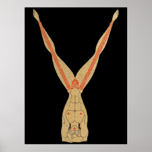 Affiche Erté - La Lettre Y de la Suite Alphabet, 1976