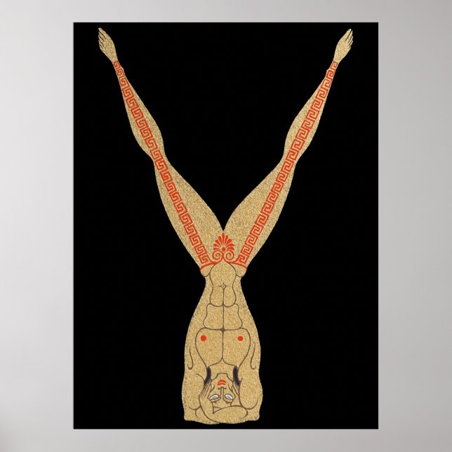 Affiche Erté - La Lettre Y de la Suite Alphabet, 1976 (Devant)