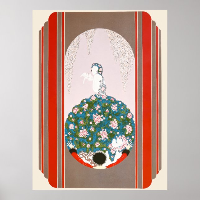 Affiche Erté - La robe de printemps de Vénus (Devant)