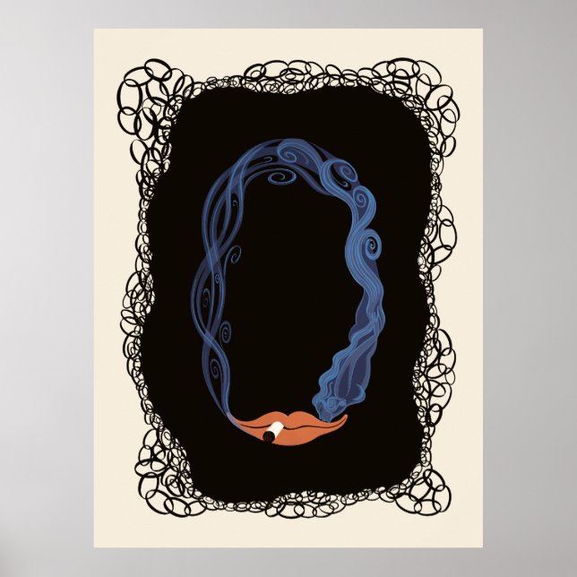 Affiche Erté - La Suite Numéraux, Le Numéro 0 (Devant)