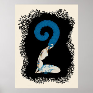 Affiche Erté - La Suite Numéraux, Le Numéro 2