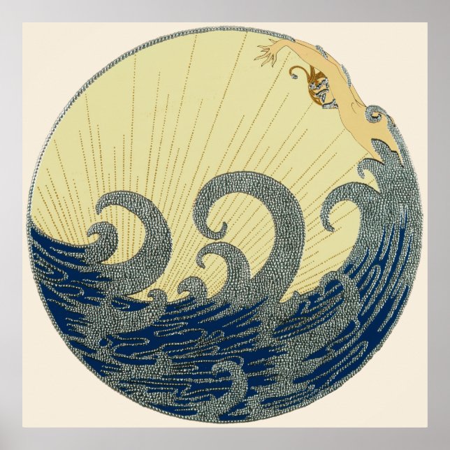 Affiche Erté - La vague (Devant)