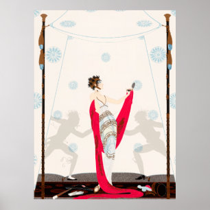 Affiche Erté - Le Duel