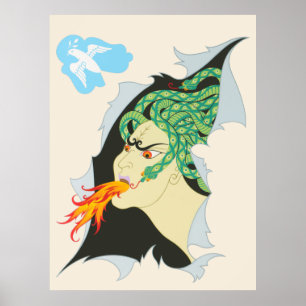 Affiche Erté - Les Sept Péchés Mortels Suite, Colère, 1983