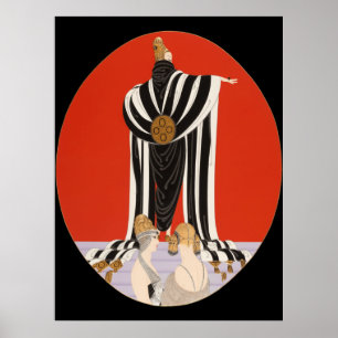 Affiche Erté - Monaco [Version Nocturne]