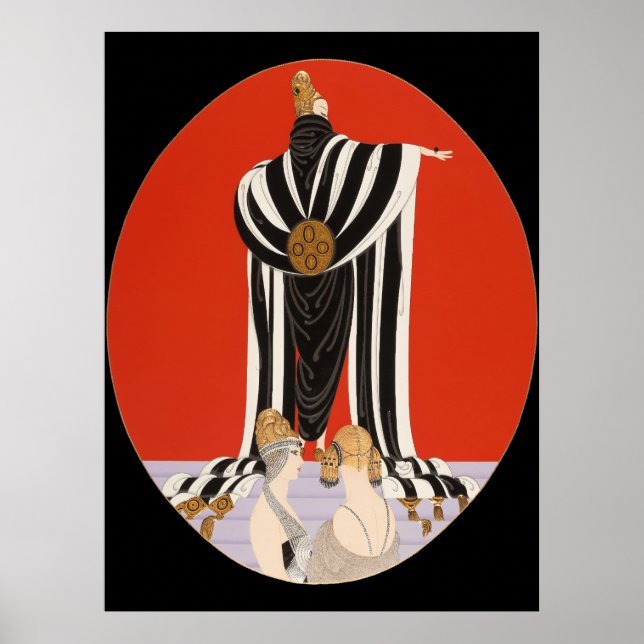 Affiche Erté - Monaco [Version Nocturne] (Devant)