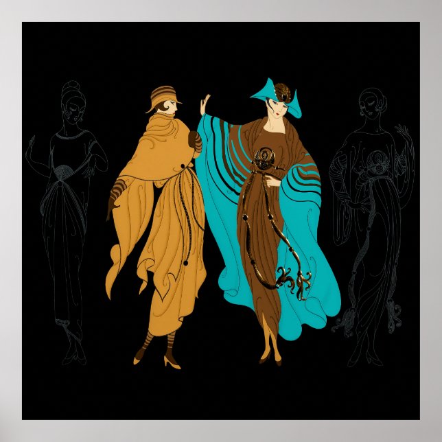 Affiche Erté - Suite Metropolis, Sur L'Avenue (Devant)